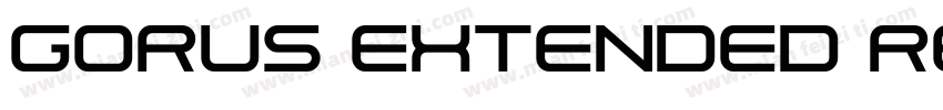 Gorus Extended Regular Oblique字体转换